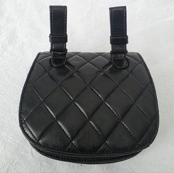 Auth Chanel Quilted Lambskin Flap Leather Waist/Belt Bag - Picture 5 of 13